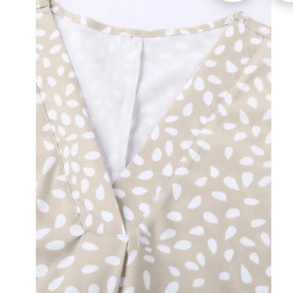 Apricot Chloe White Beige Animal Print Tunic Top Blouse Size S - Picture 5 of 10